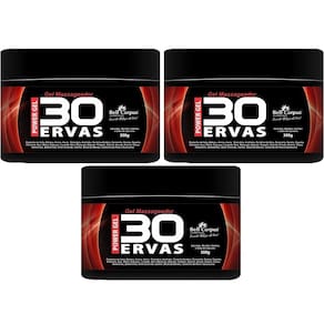 Combo Com 3 Pomadas Massageadora Power Gel 300ml