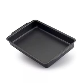 Assadeira Retangular Antiaderente Teflon Preto Nº 02 34x23cm (Bolos e Alimentos Não Grudam)