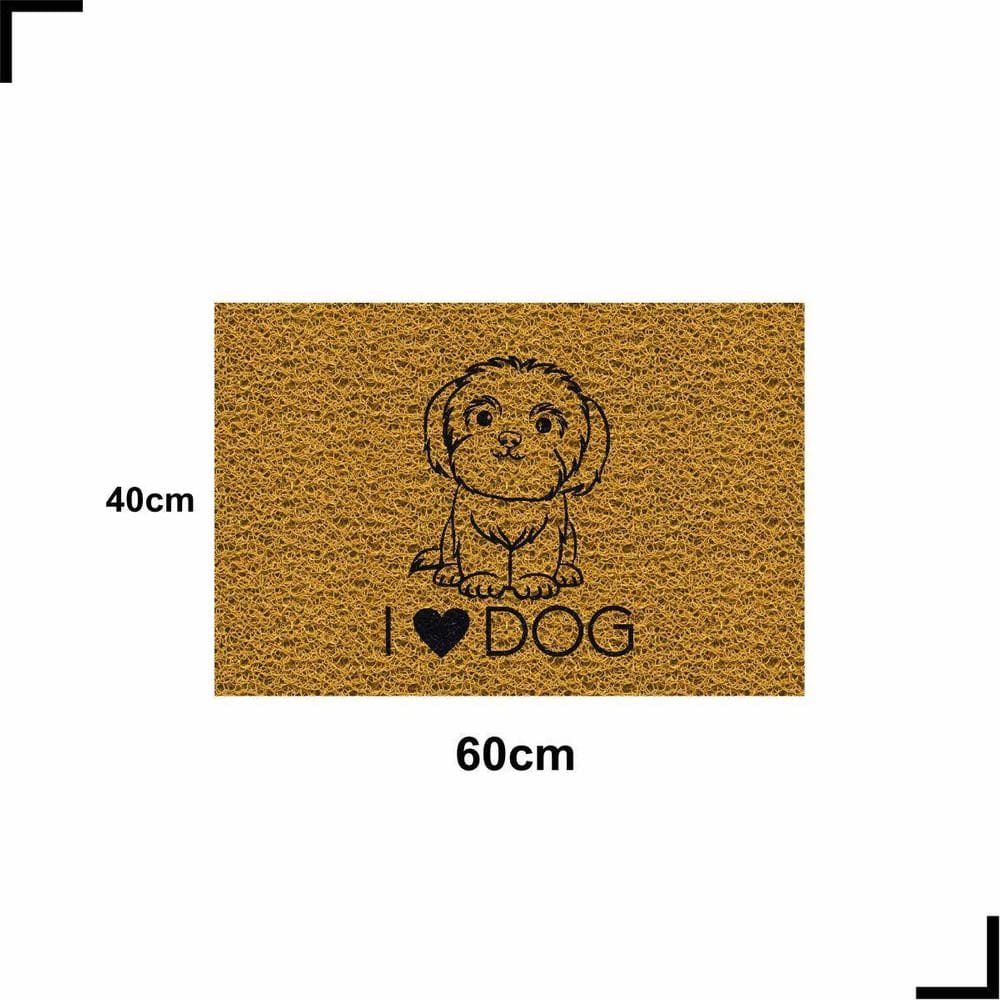 Tapete Capacho Love Dog Shih Tzu Amo Cachorro 60X40 Shitzu