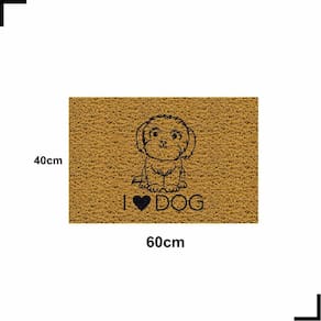 Tapete Capacho Love Dog Shih Tzu Amo Cachorro 60X40 Shitzu