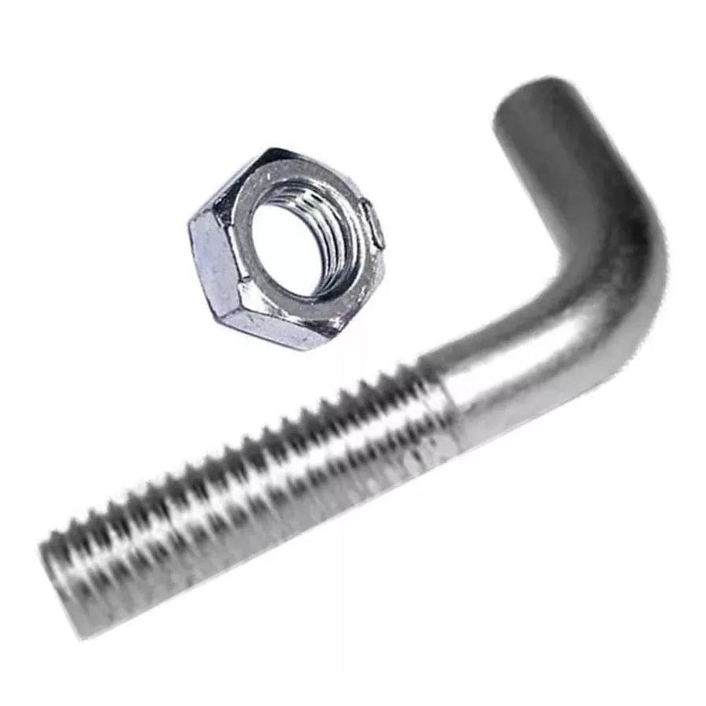 Parafuso E Porca Para Andaime Galvanizados Em L 3/8 100Pç Cd