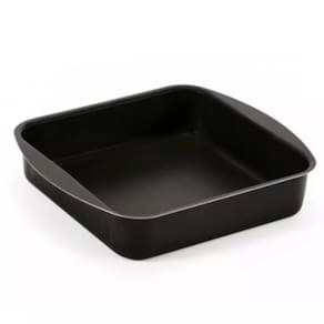 Forma Assadeira Quadrada Antiaderente Teflon Preto 31x27cm (Bolos e Alimentos Não Grudam)