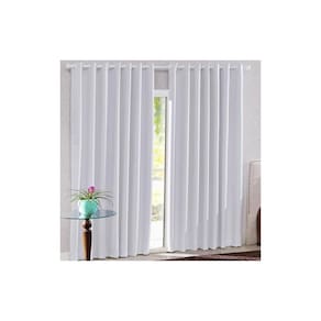 Cortina Bella Janela 420x230 cm Tecido Corta Luz Branco Gelo