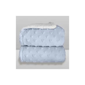 Cobertor Donna Laço Bebê Plush com Sherpa Hearts