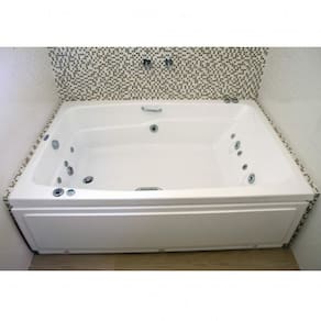 Banheira Acrilbath Dupla 180 Premium com Aquecedor Branco