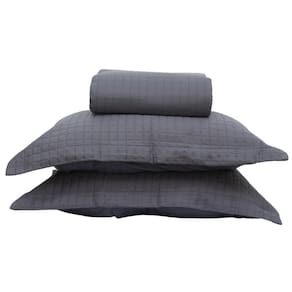 Kit Colcha Casal Liso Bouti Cobre Leito 3 Peças