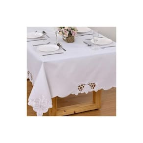 Toalha de Mesa Retangular 6 Lugares Argivai Tulipas