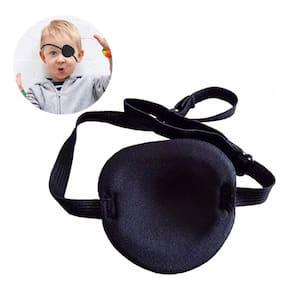 Oclusor Tapa Olho Pirata Preto 02 Unidades