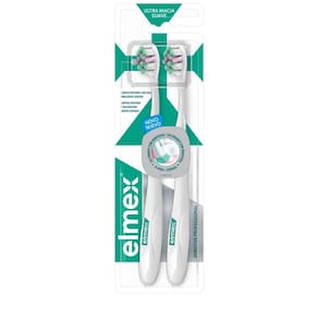 Escova de Dente Elmex Ultra Macia Suave com 2 Unidadea