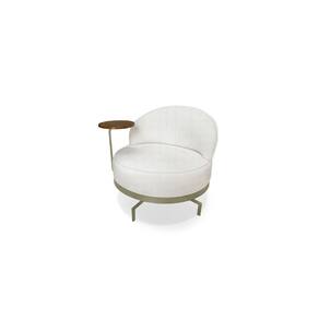 Poltrona Decorativa Giratória Namour Boucle 3300 - Montanaris Decor