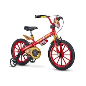 Bicicleta Aro 16 Homen De Ferro Verm/am Nathor 82475
