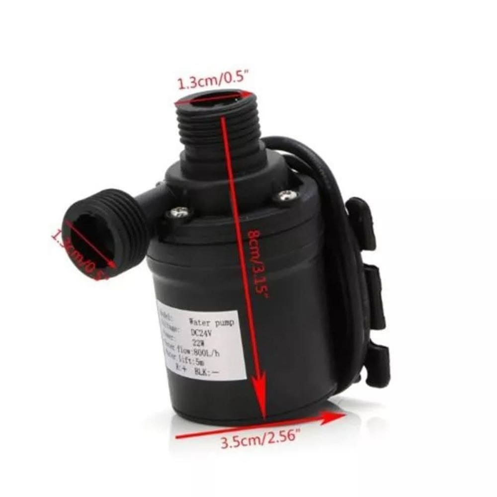 Mini Bomba D`Agua 12 Volts 800 Litros/H Coluna 5M