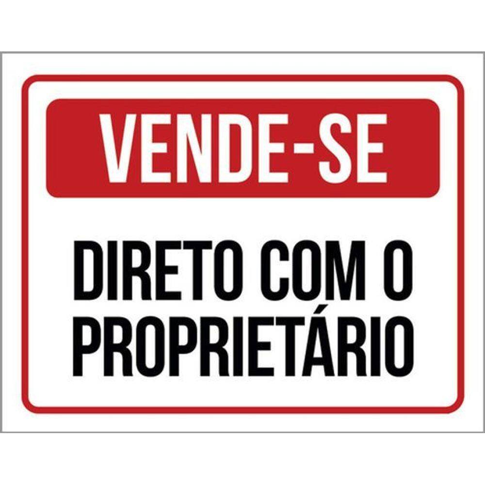 Kit 3 Placas De Sinalização - Vende-Se Direto Proprietário