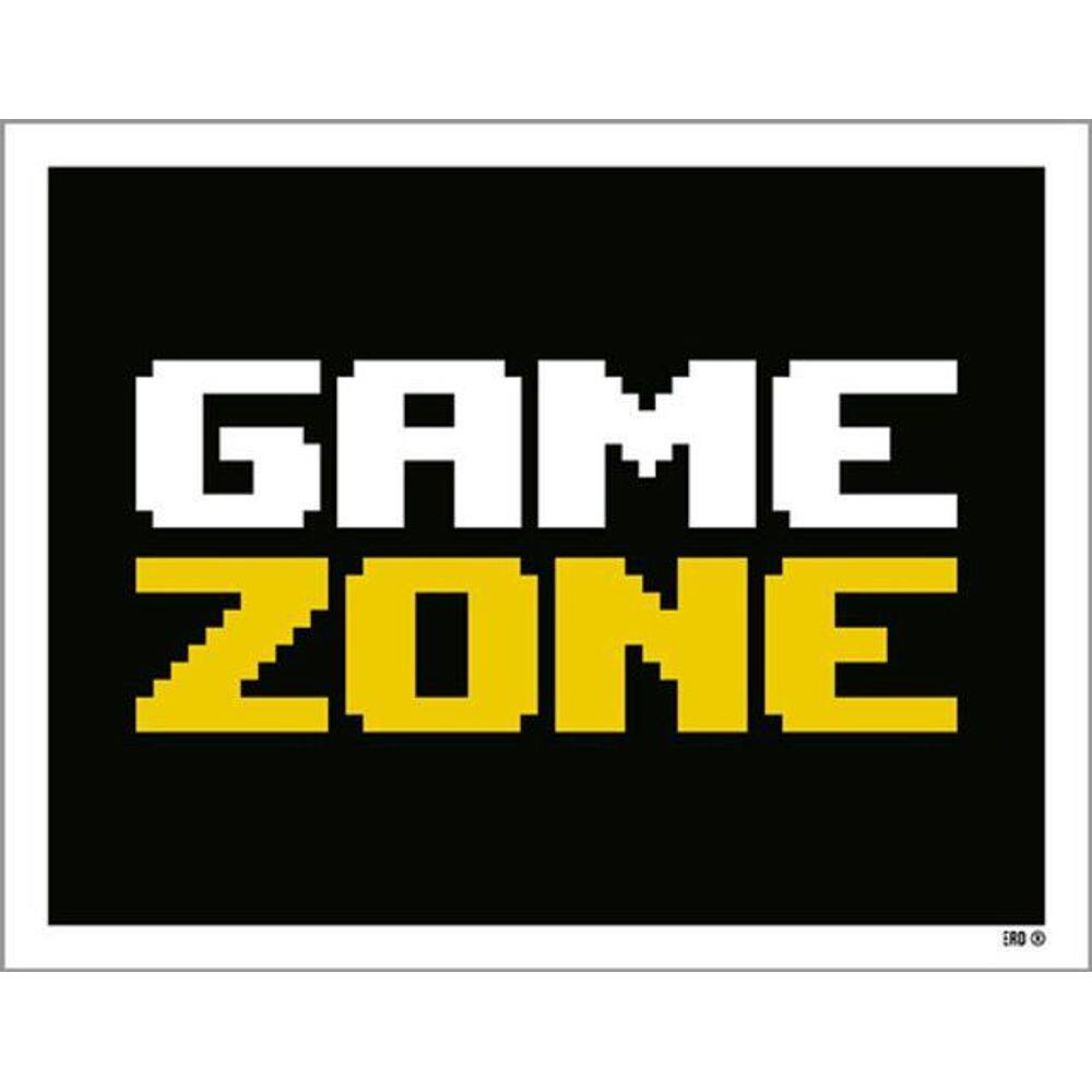 Kit 5 Placas Game Zone 36X46