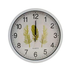 Relógio Parede Pena Dourada 30Cm - Casambiente Relo027-Pena