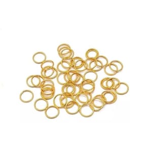 Argola Elo de Ferro 10mm Dourado - 500 peças