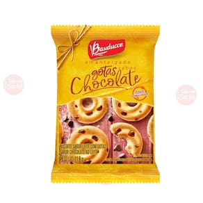 Bolacha Biscoito Sache Bauducco Amanteigado Gotas Choco 400U