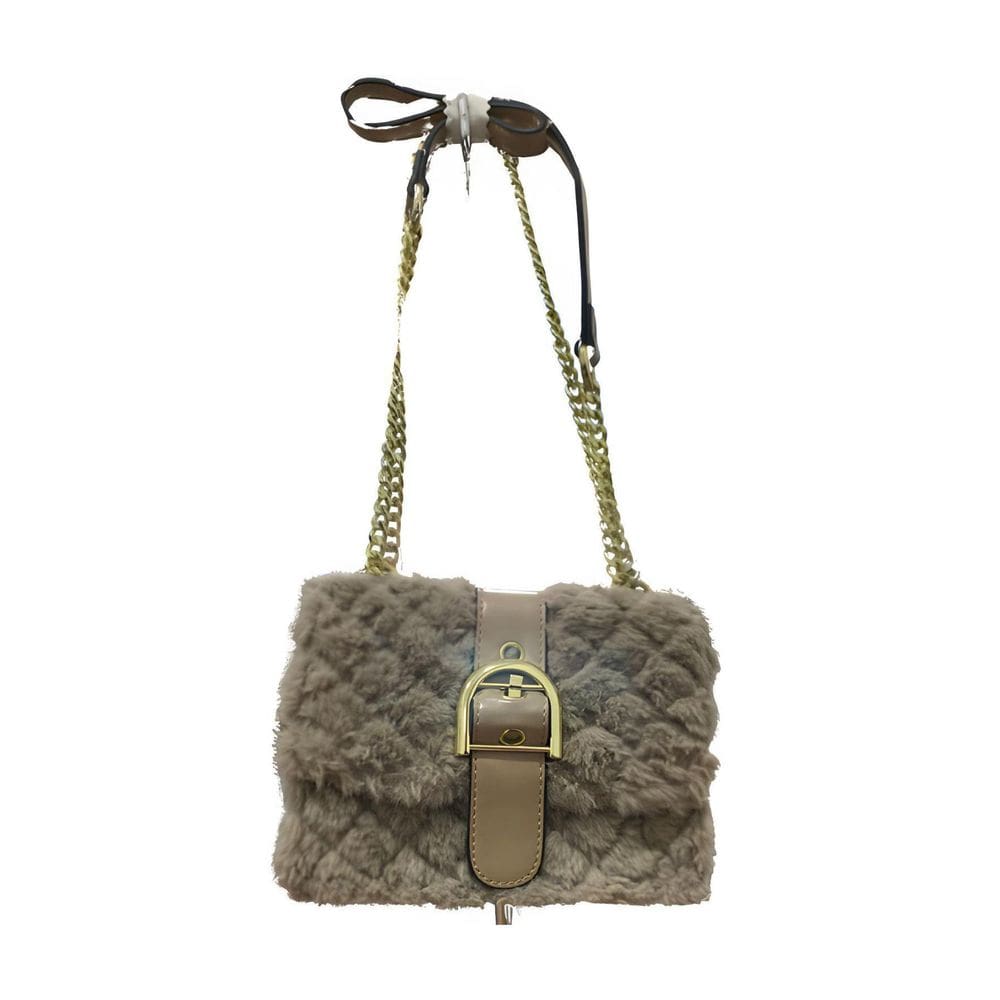 Bolsa Feminina Transversal Bege Golden Fenix 5484