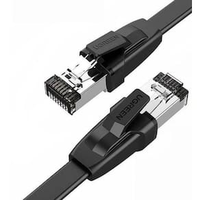 Cabo De Rede Categoria 8 Flat 3M 2000Mhz 40Gbps Blindado
