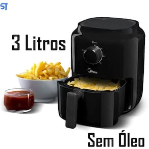 Fritadeira Sem Óleo Minifry 3L Midea Preta 220V/60Hz