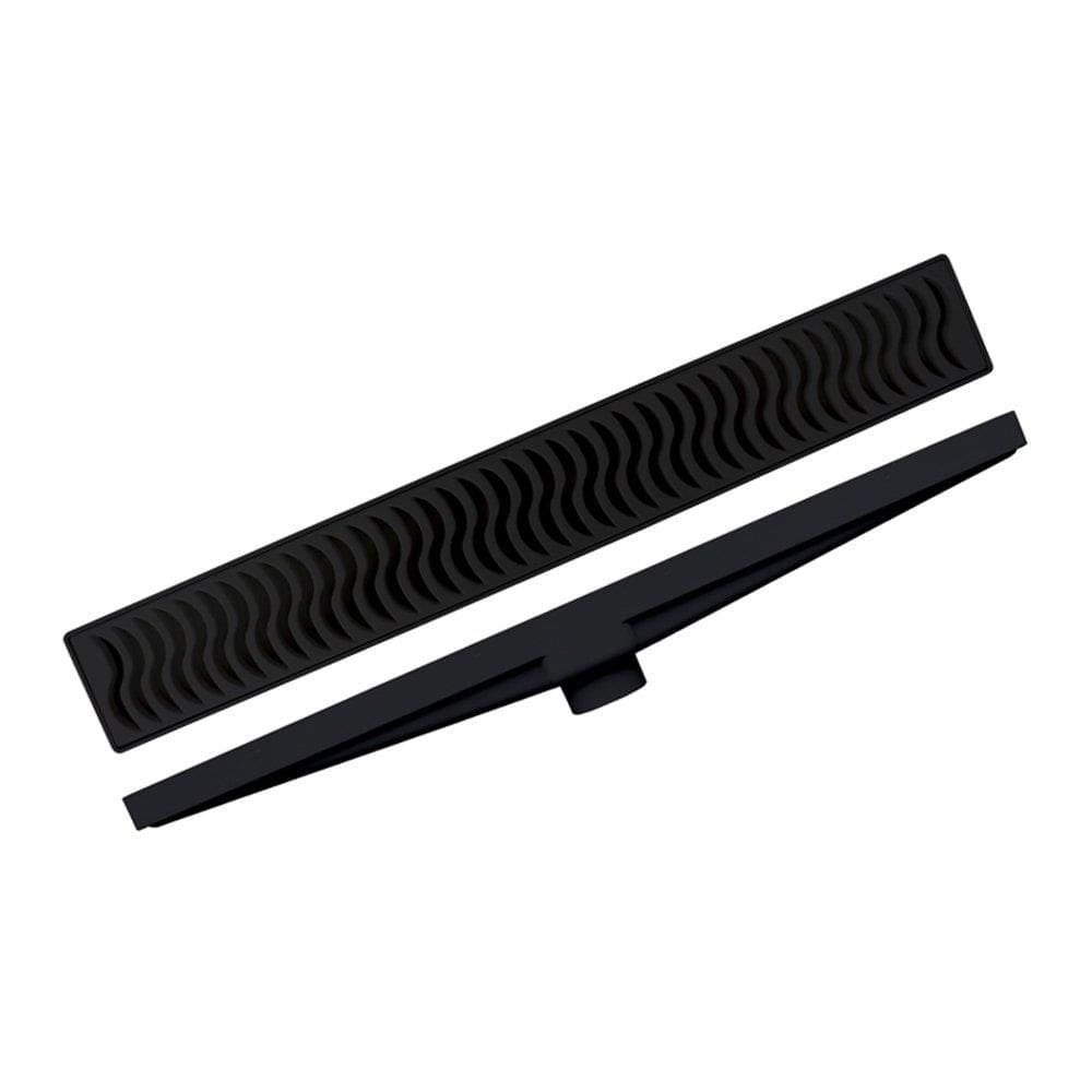 Ralo Linear Seco Plastilit Com Grelha 50Cm Preto