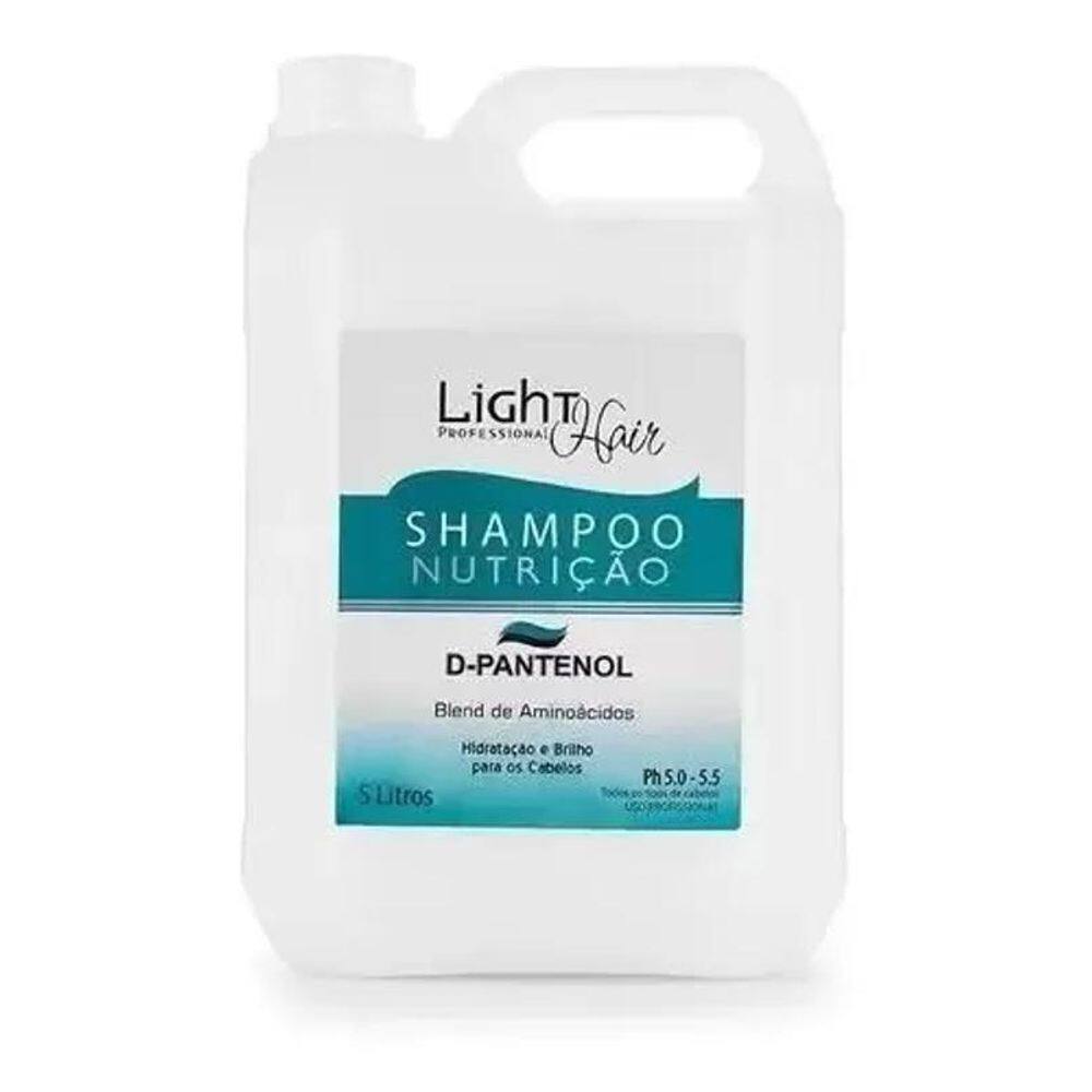 Light Hair Shampoo D-Pantenol Nutrição 5L