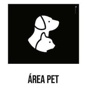 Kit 3 Placas Área Pet Desenho
