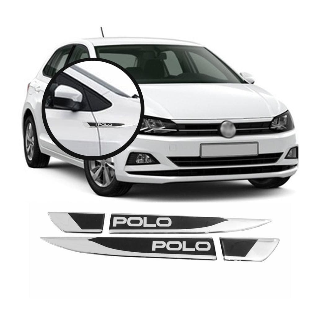 Emblema Lateral Resinado Polo 4 Peças