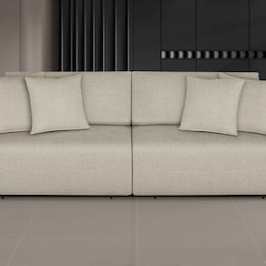 Sofá Netuno - Retrátil / Reclinável 260 Cm Marfim