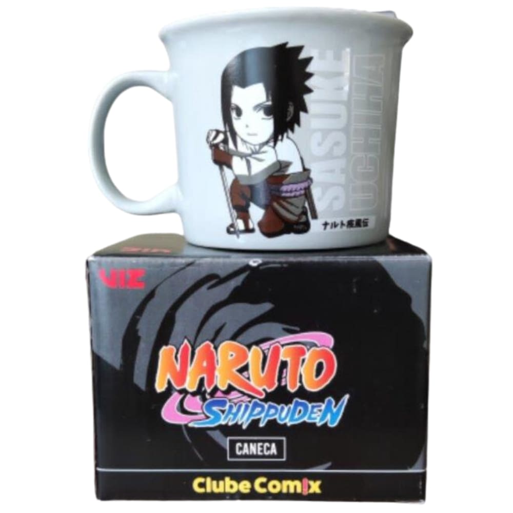 Caneca Sasuke Uchiha Cerâmica 280ml Oficial Naruto