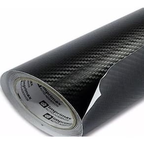 Vinil Adesivo Envelopamento Fibra Carbono Preto - 1M X 30Cm