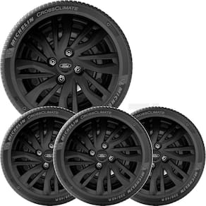4X Calota Ford Ka Novo 2019 A 2022 Aro 14 Preto Emblem 344Cb