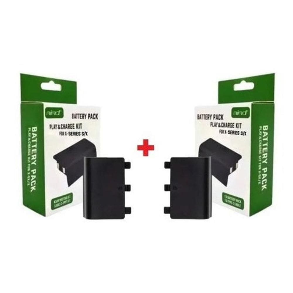 2 Baterias Cabo Carregador Tipo C Controle Xbox Series S X