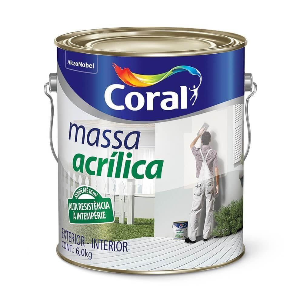 Massa Acrílica 5,7Kg - Coral