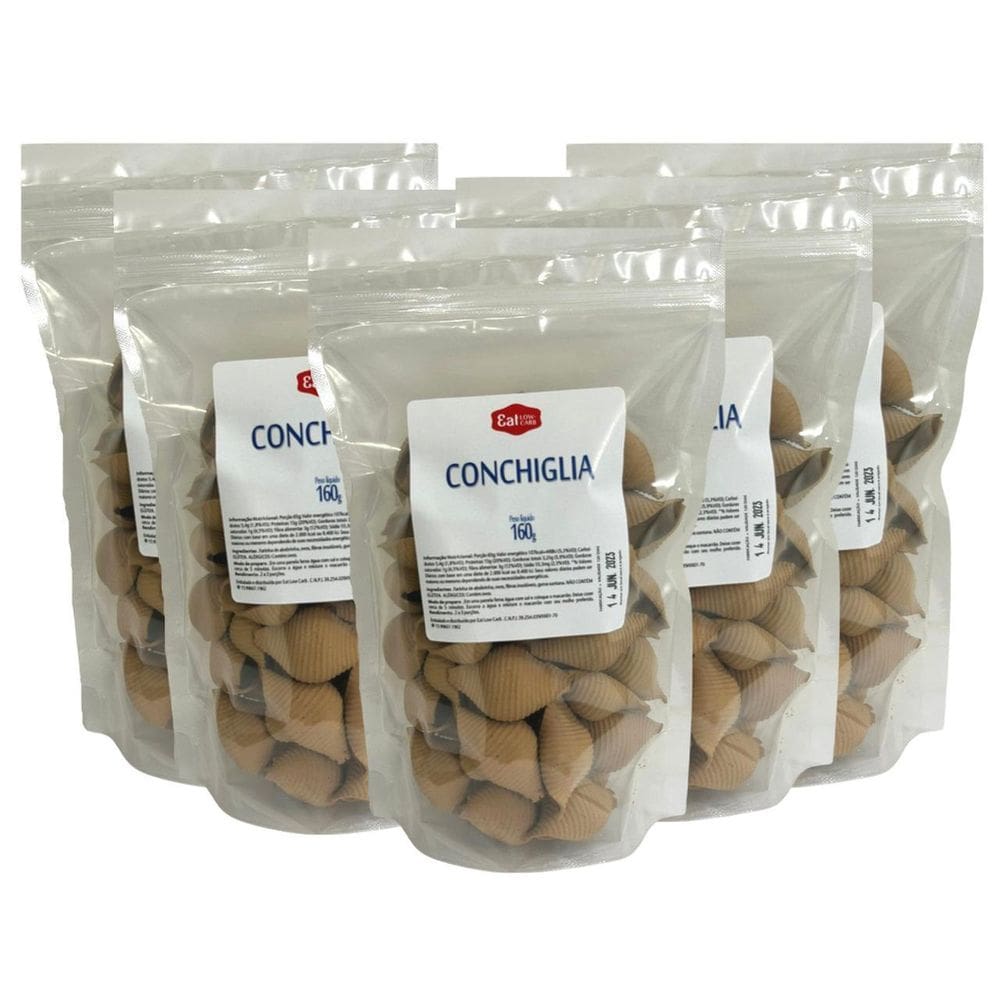 Kit Conchiglia Eat Low Carb 5 Unidades De 160G