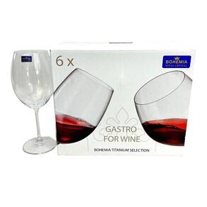 Conj 6 Taças Cristal Gastro For Wine Tit Vinho Tto 580Ml