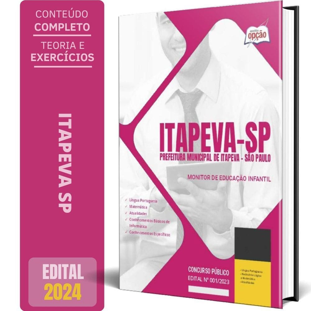 Apostila Prefeitura Itapeva Sp 2024 Monitor Educação