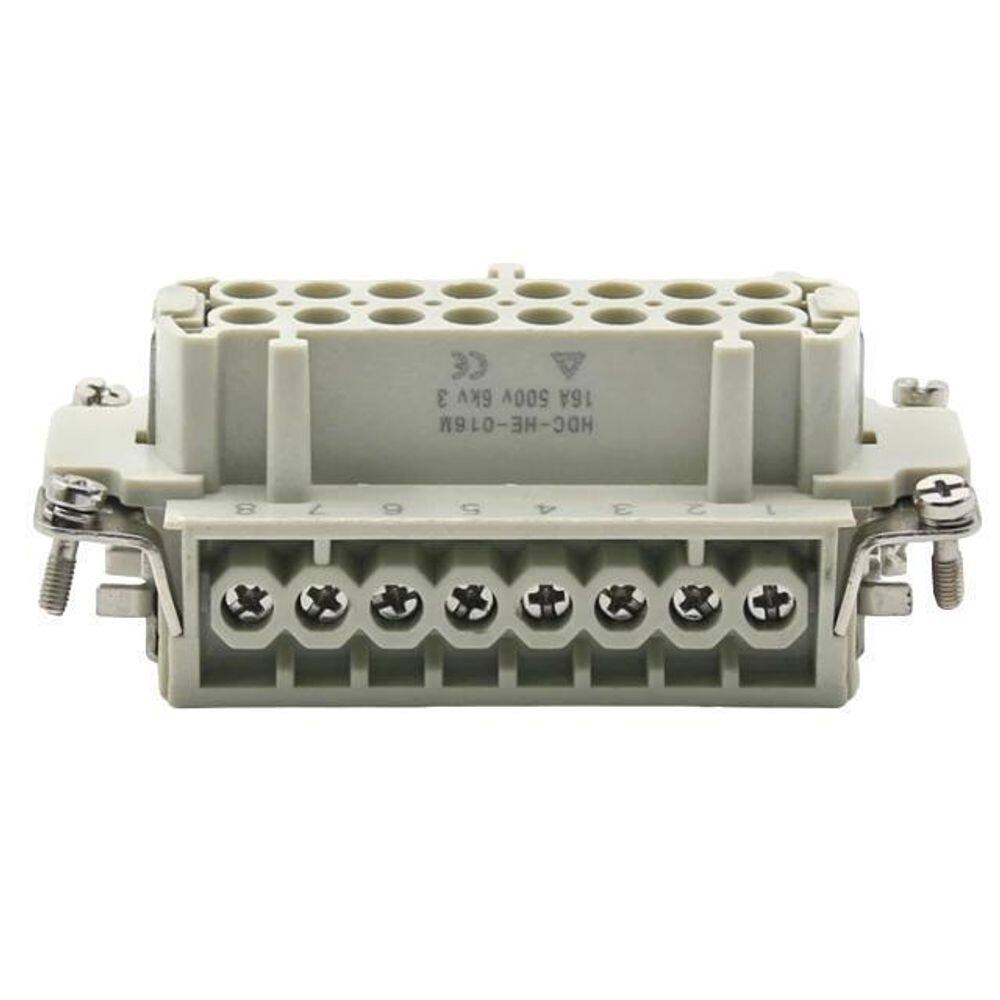 Soquete fêmea 16 pinos + terra 16A/500V - conexão parafuso