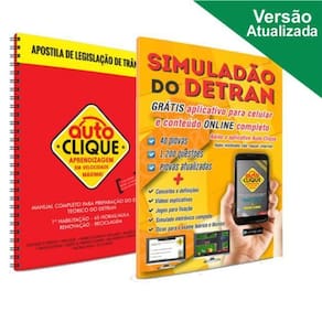 Apostila + Simulado Provas Do Detran + Dvd + App De Estudos