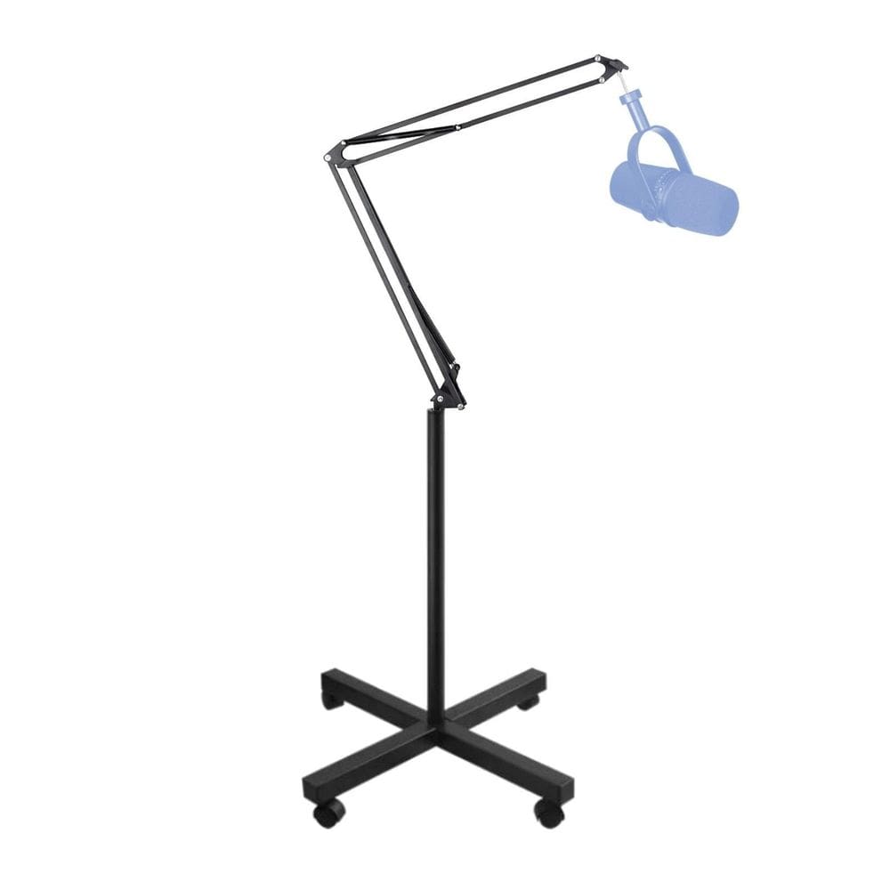 Tripé Pedestal Articulado C/Rodízio P/Microfone Studio C1