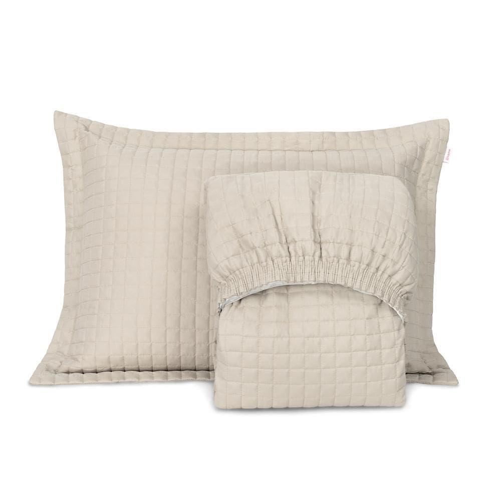 Cobre Leito Solteiro Lavive Plaza Bicama 2Pçs Bege