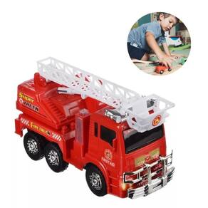 Carrinho Bombeiro Brinquedo Infantil Sirene E Escada Móvel