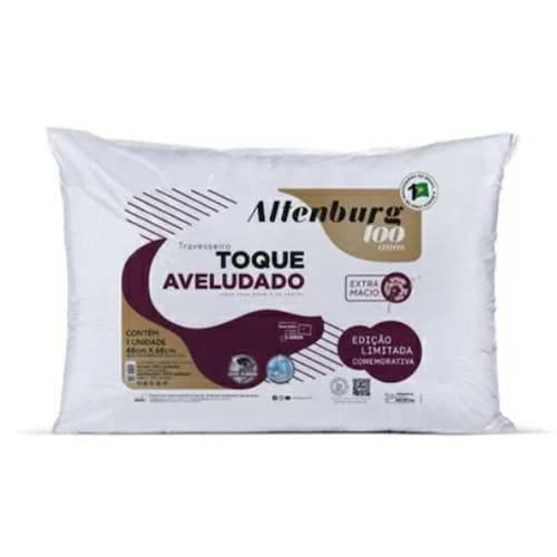 imagem-Travesseiro Toque Aveludado Altenburg - Bege