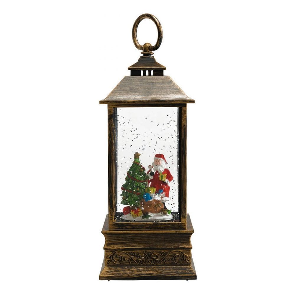 Luminária Musical Natalina Decorativa Papai Noel - 22cm