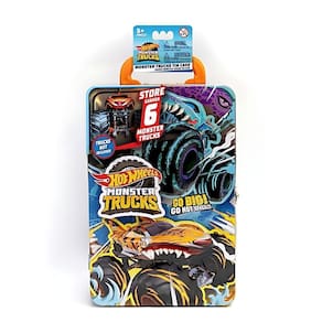 Maleta Hotwheels Metálica Porta Monster Truck Fun Brinquedos