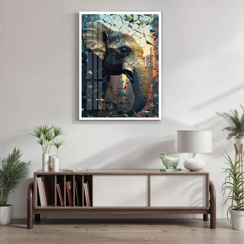 Quadro Decorativo Elefante Animal 007 40cmx60cm