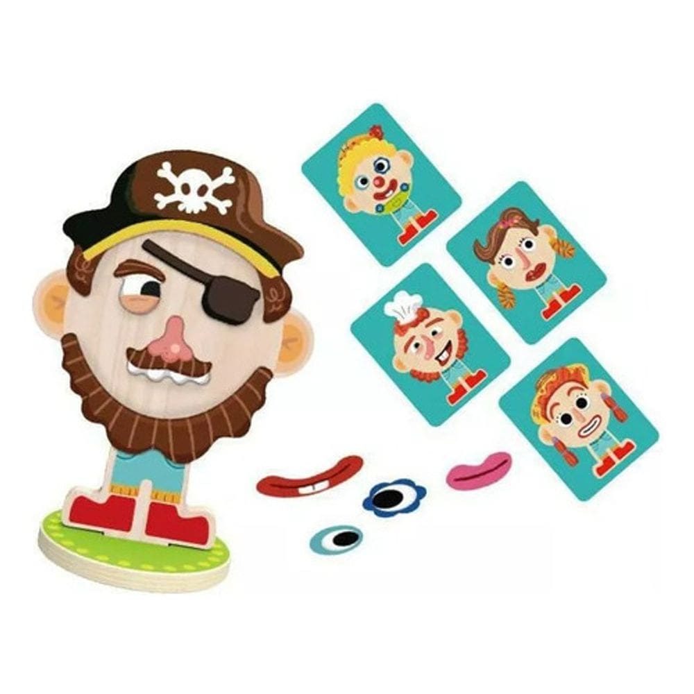Rosto Misterioso Magnetico Jogo Educativo Madeira Tookytoy