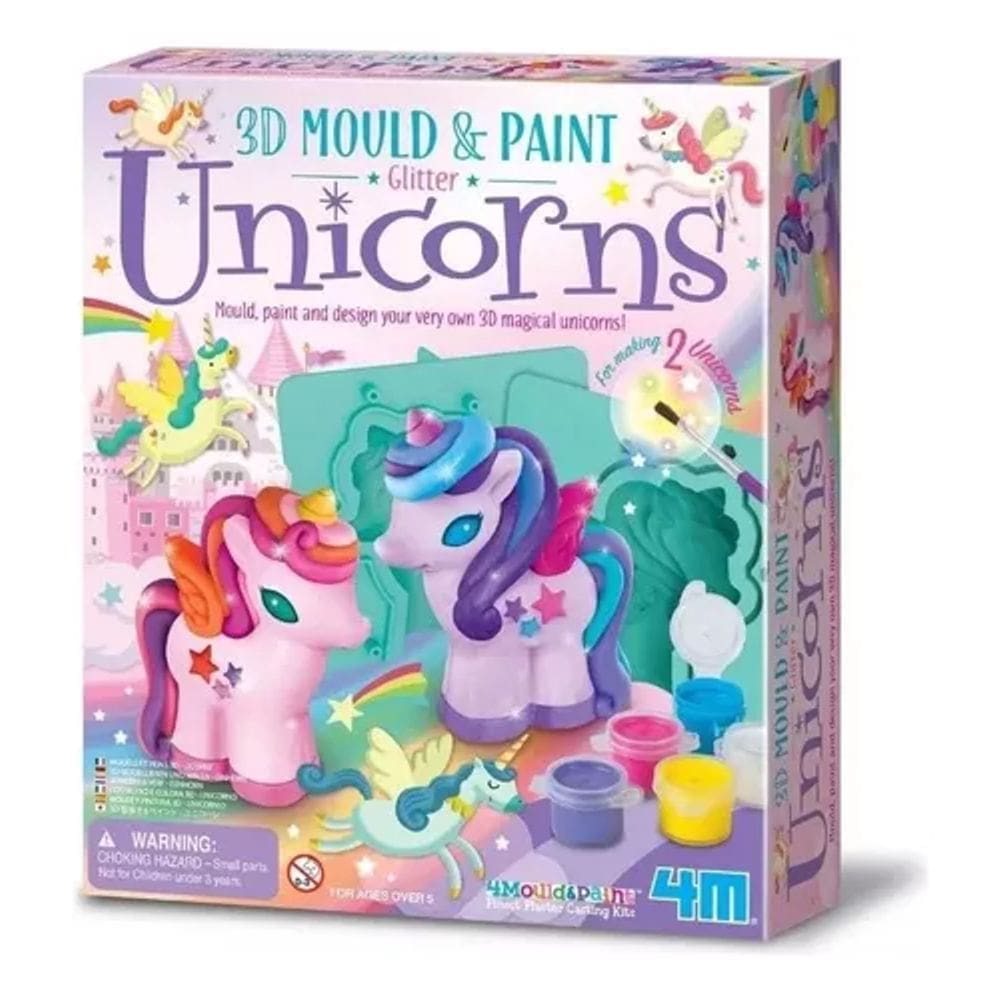 Kosmika - Molde e Pinte: Glitter - Unicórnio
