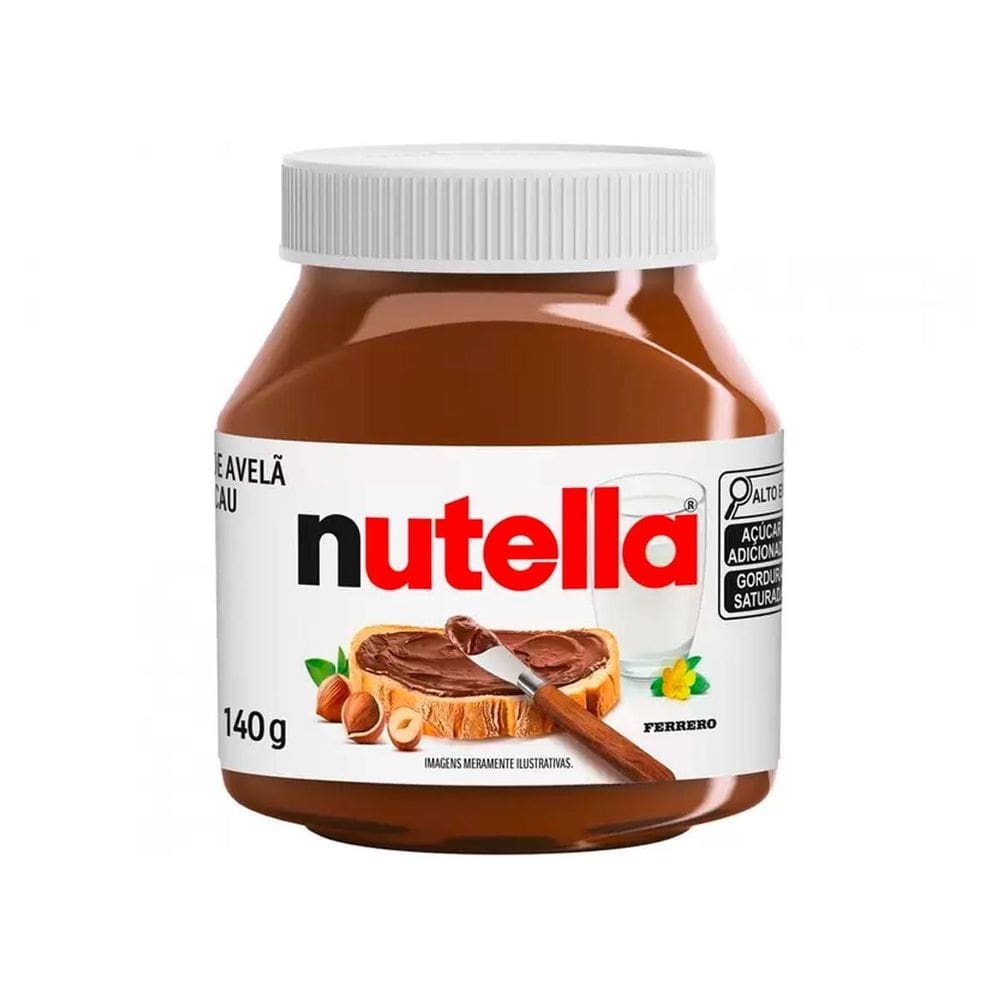 Creme De Avelã Nutella 140G Com Cacau Pote Ferrero