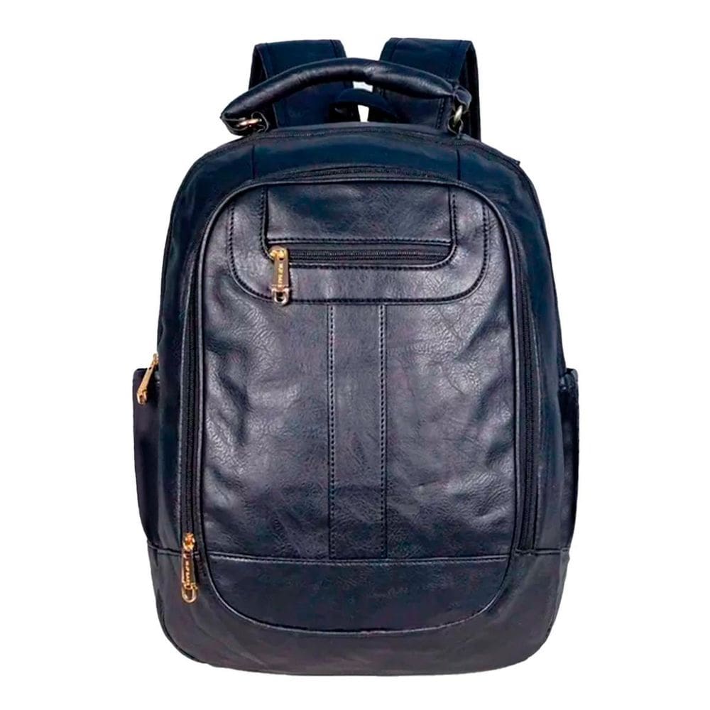 Mochila Feminina Couro Sintético Impermeável 30x43 cm